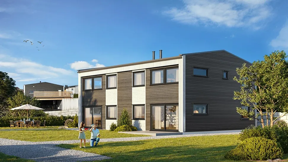 Tomannsboliger Vikaleitet, illustrasjon.